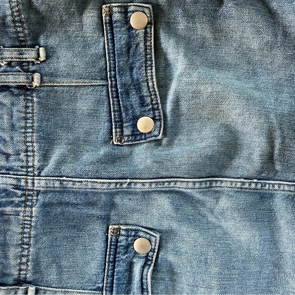 Free People Cargo Avenue Denim Utility Mini Skirt size 29 - Picture 6 of 8